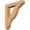 Ekena Millwork Funston Arts and Crafts Smooth Bracket w/ Offset Brace, Western Red Cedar, 7 1/2"W x 40"D x 44"H BKT0806X40X44FST03SWR - alternate 1